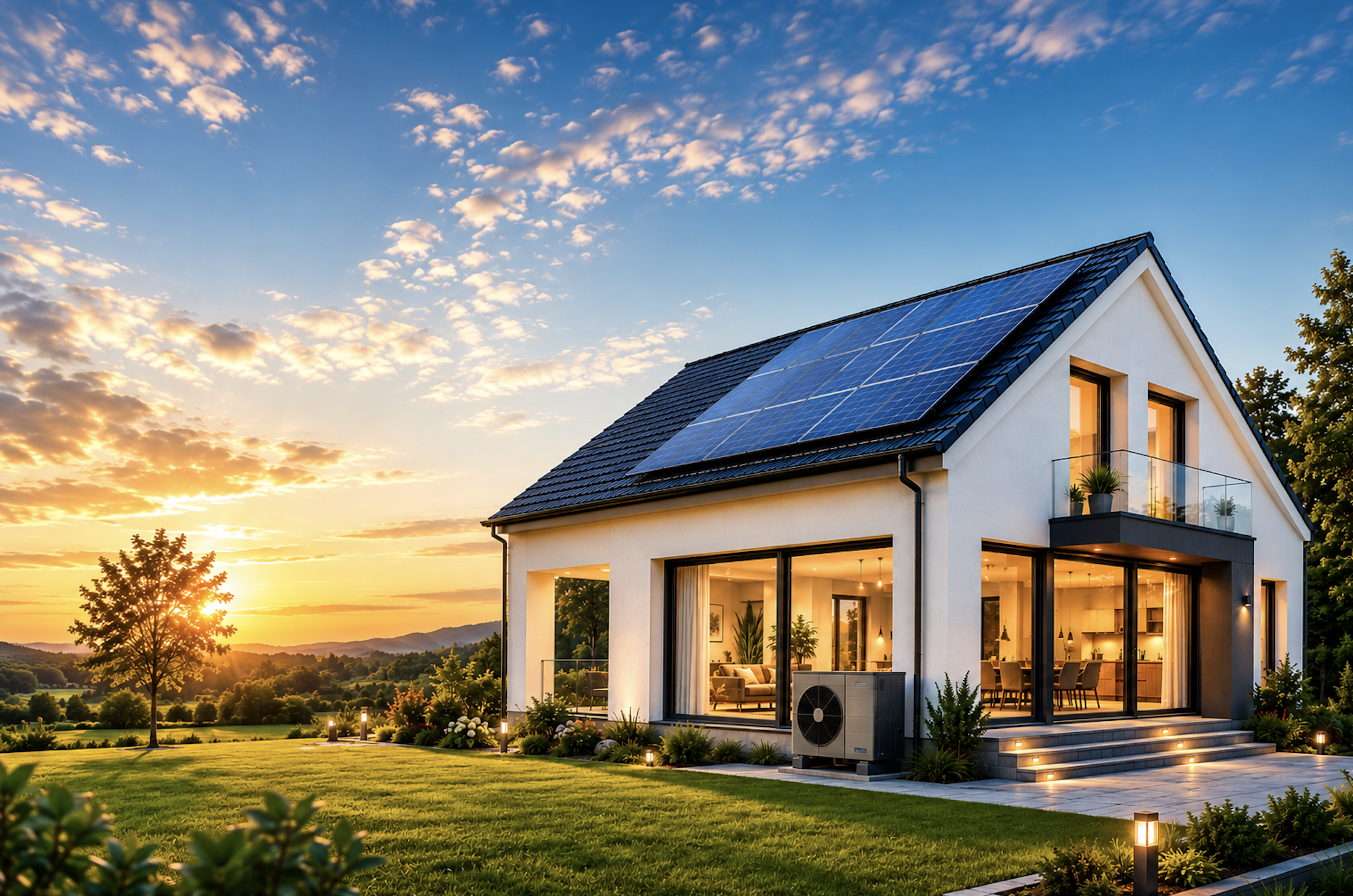 Saniertes Einfamilienhaus mit Photovoltaik und Wärmepumpe